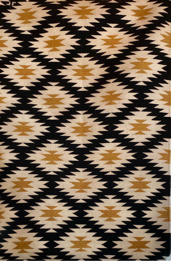 tapete de lana moños amariollos zapotecas